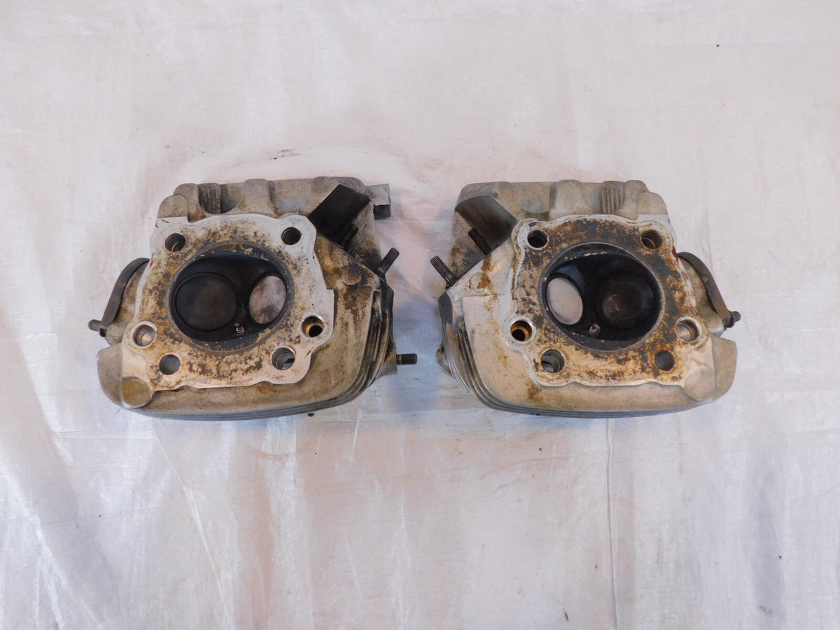 Harley Davidson Sportster 883 Hugger & Custom Silver Cylinder Heads w/ Valves - C3 Cycle