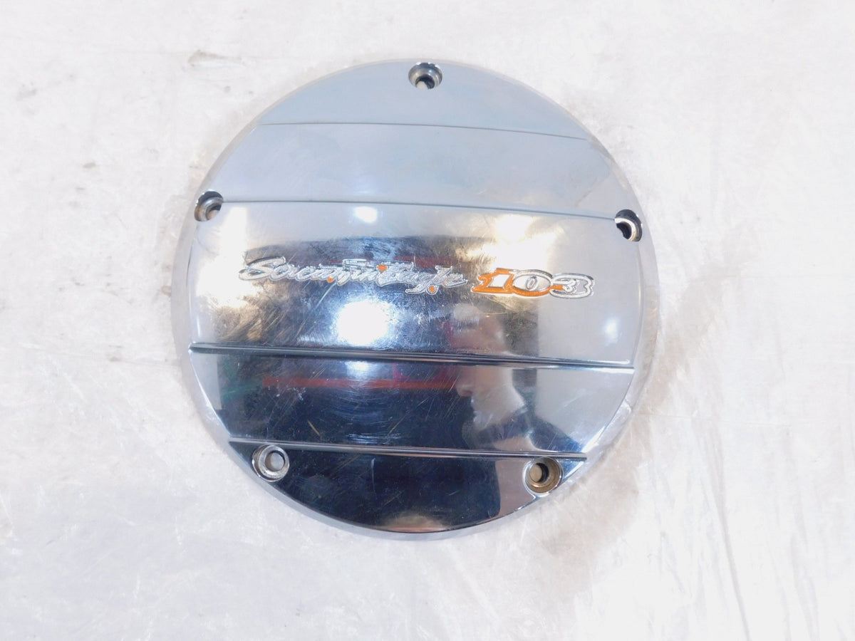 Harley Touring Dyna Softail Left Engine Screamin Eagle Script Derby Clutch Cover - C3 Cycle
