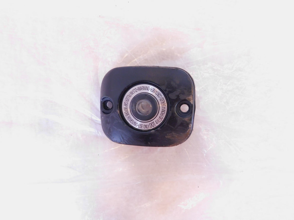 Harley Dyna Wide Glide Street Fat Bob Brake Master Cylinder Black Cover Cap Lid - C3 Cycle