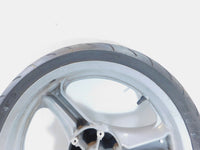 2002 MZ Skorpion Tour MZ660 660cc Cast Silver Front Wheel Rim 17"x3" -Bent