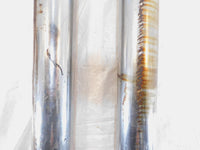 2009 Harley Davidson Dyna FXDB Street Bob Pair Chrome Exhaust Pipe Mufflers - C3 Cycle