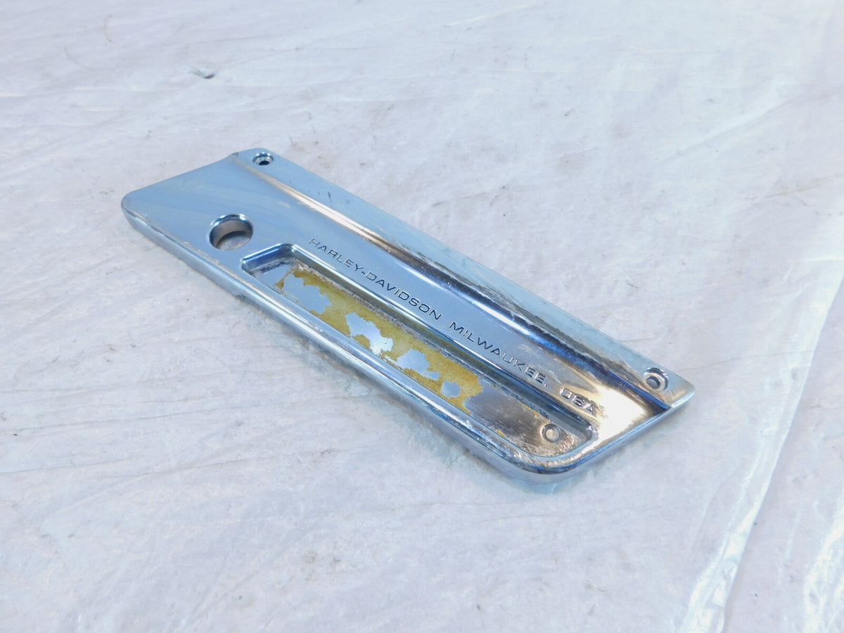 Harley Touring Road King Electra Street Glide Chrome Right Saddlebag Latch Cover - C3 Cycle