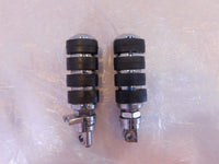 Harley Touring FXR Dyna Sportster & Softail Chrome & Rubber Footpegs Footrests - C3 Cycle