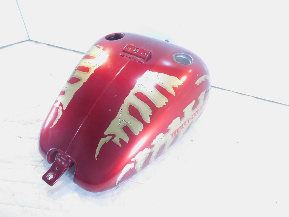 00-03 Harley Softail Heritage Classic Fatboy Red Fuel Gas Petrol Tank Reservoir - C3 Cycle