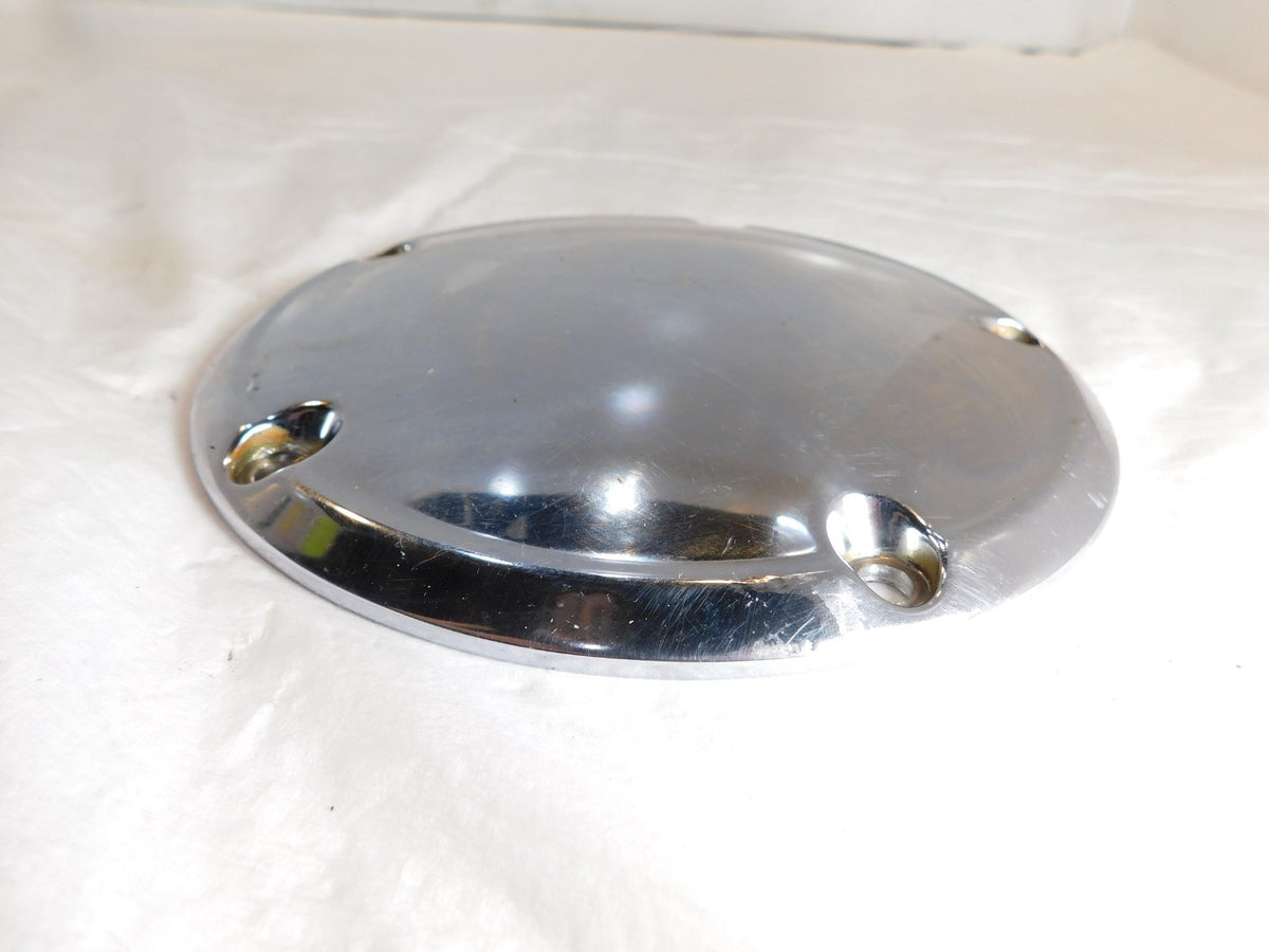 Harley Davidson Twin Cam Dyna & Softail Left Engine Chrome Derby Clutch Cover - C3 Cycle