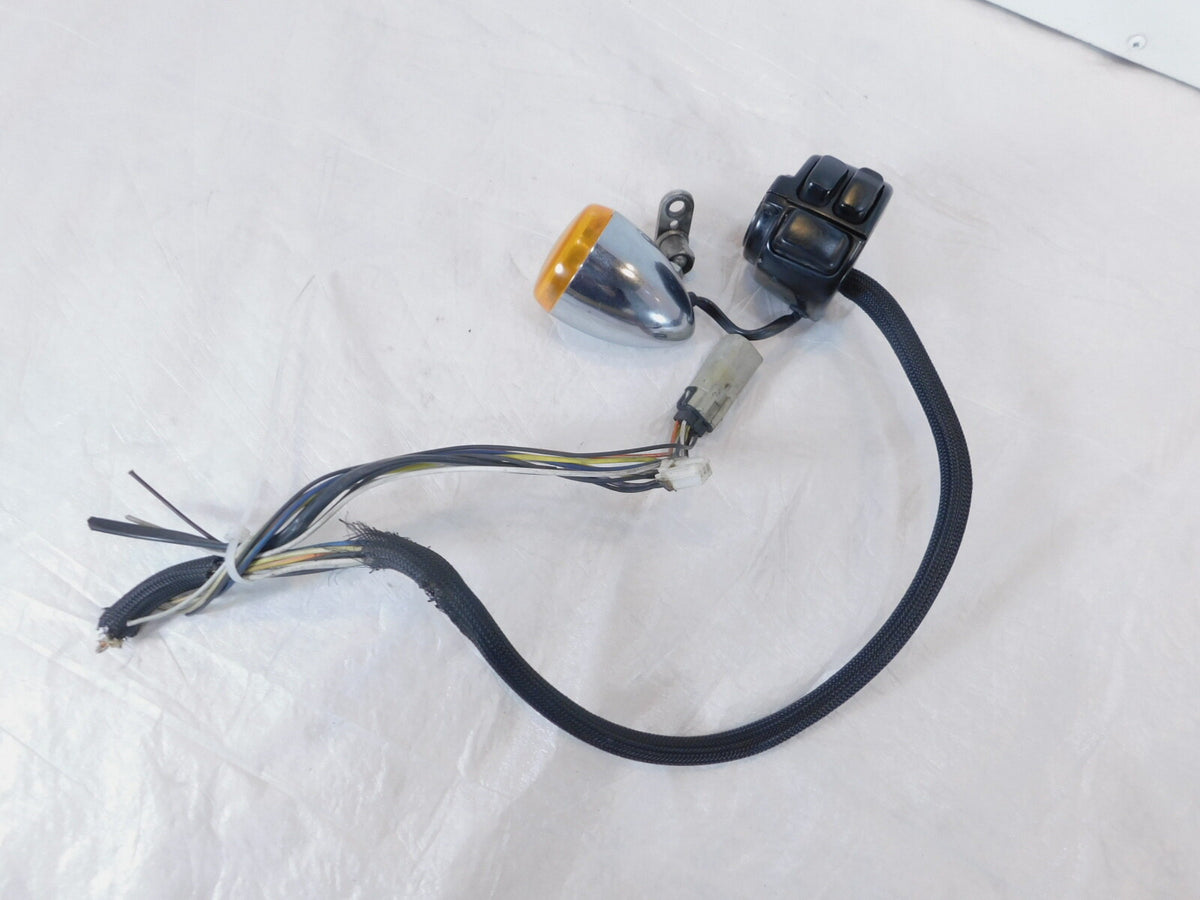 Harley Davidson Softail Dyna Sportster Left Handlebar Horn Turn Signal Switches - C3 Cycle