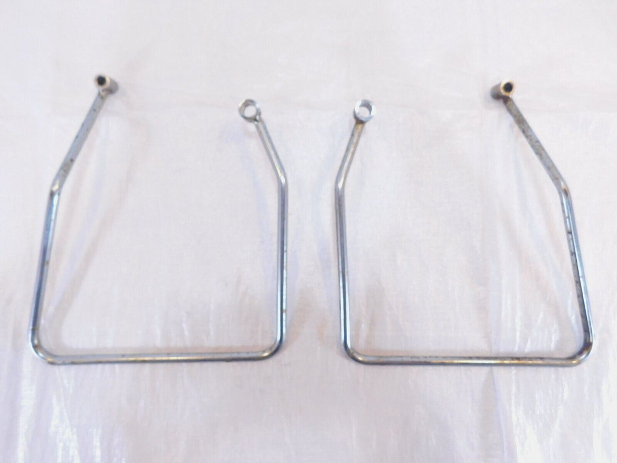 1986-1990 Harley Davidson Sportster 883 1200 Chrome Saddlebag Guard Rail Bars - C3 Cycle