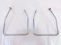1986-1990 Harley Davidson Sportster 883 1200 Chrome Saddlebag Guard Rail Bars - C3 Cycle