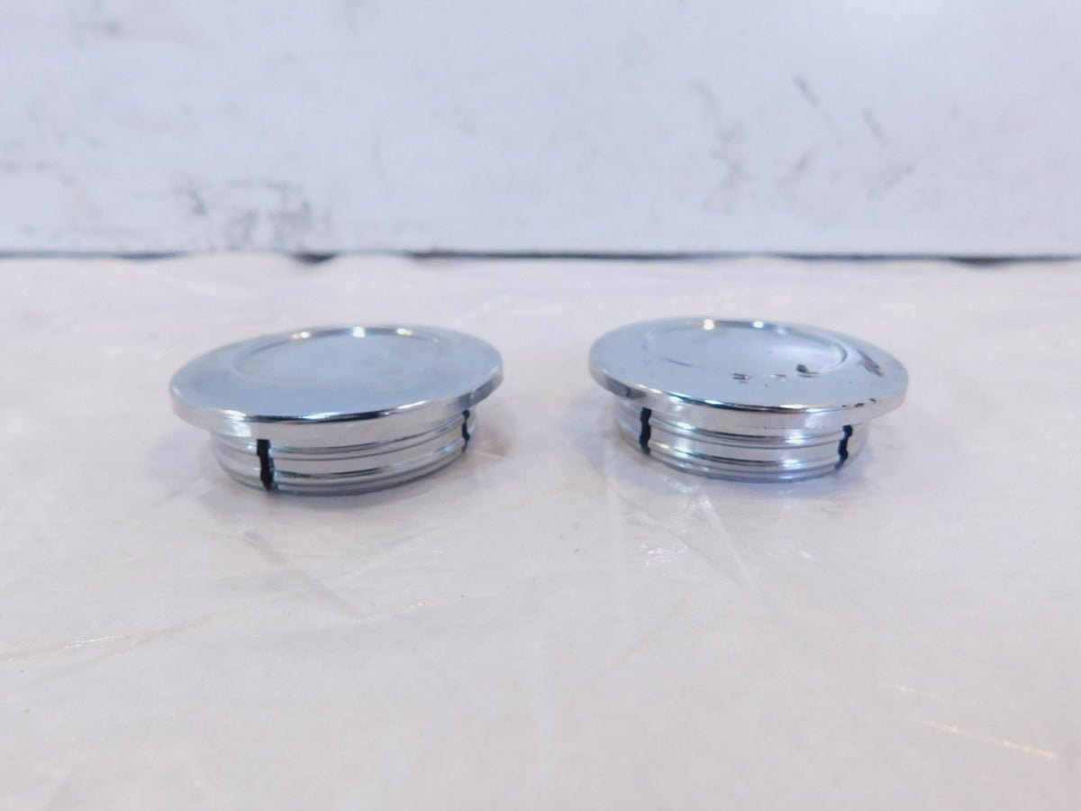 Victory Jackpot Hammer & Kingpin & V92 Classic Chrome Upper Fork Cover Caps - C3 Cycle