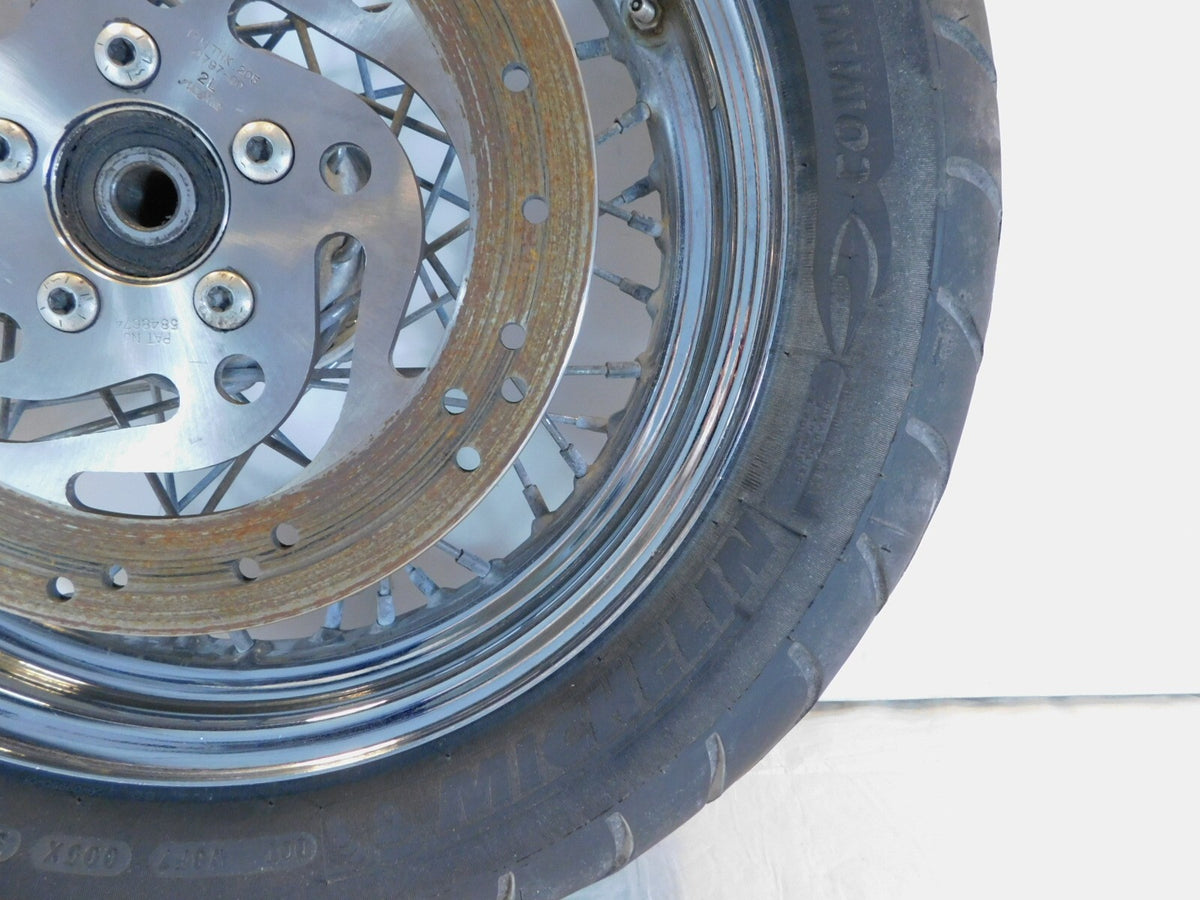 Harley Davidson Dyna Sportster & Softail Laced 16" Rear Wheel Rim & Tire Chrome - C3 Cycle
