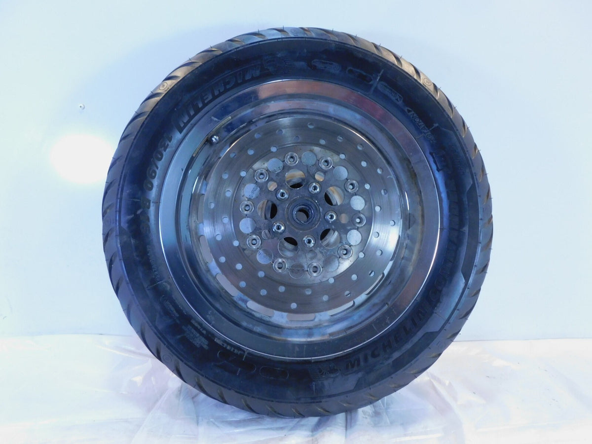1996-1999 Harley Davidson Sportster 883 1200 Chrome Cast Slotted Rear Wheel Rim - C3 Cycle