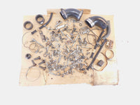 1975 75 BMW Airhead R75 R75/6 Misc Nuts Bolts Brackets Hardware Parts Box Lot - C3 Cycle