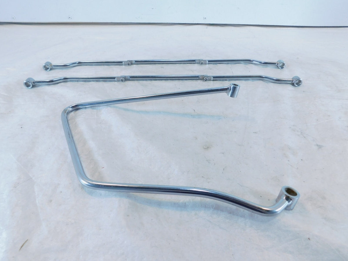2002 & 2003 Indian Gilroy Scout & Spirit Chrome Saddlebag Guard Mount Brackets - C3 Cycle