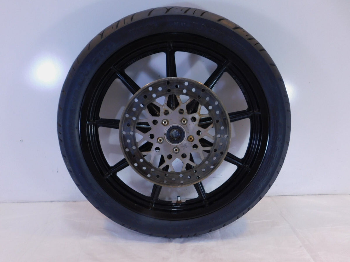 1996-1999 Harley Sportster 883 & 1200 Silver Dual Disc Front Wheel Rim & Rotors - C3 Cycle