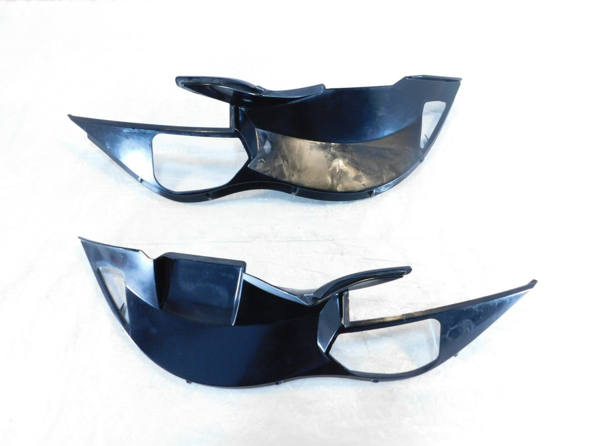 2008 08 Victory Vision Left/Right Black Hand Rail & Saddlebag Cover Fairing Trim - C3 Cycle