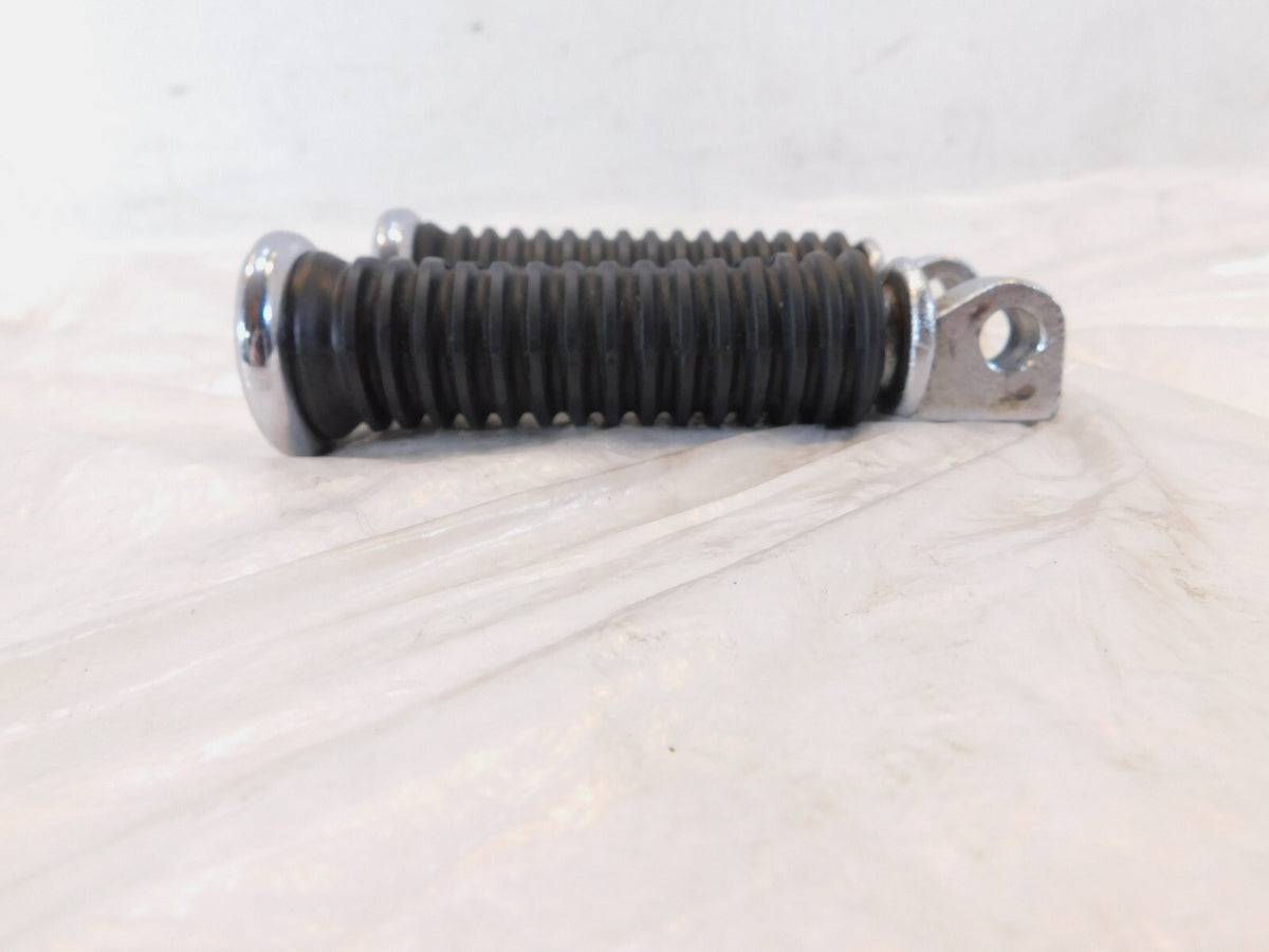 Harley Davidson FXR Dyna Sportster & Softail Black Rubber Footpegs Footrests - C3 Cycle