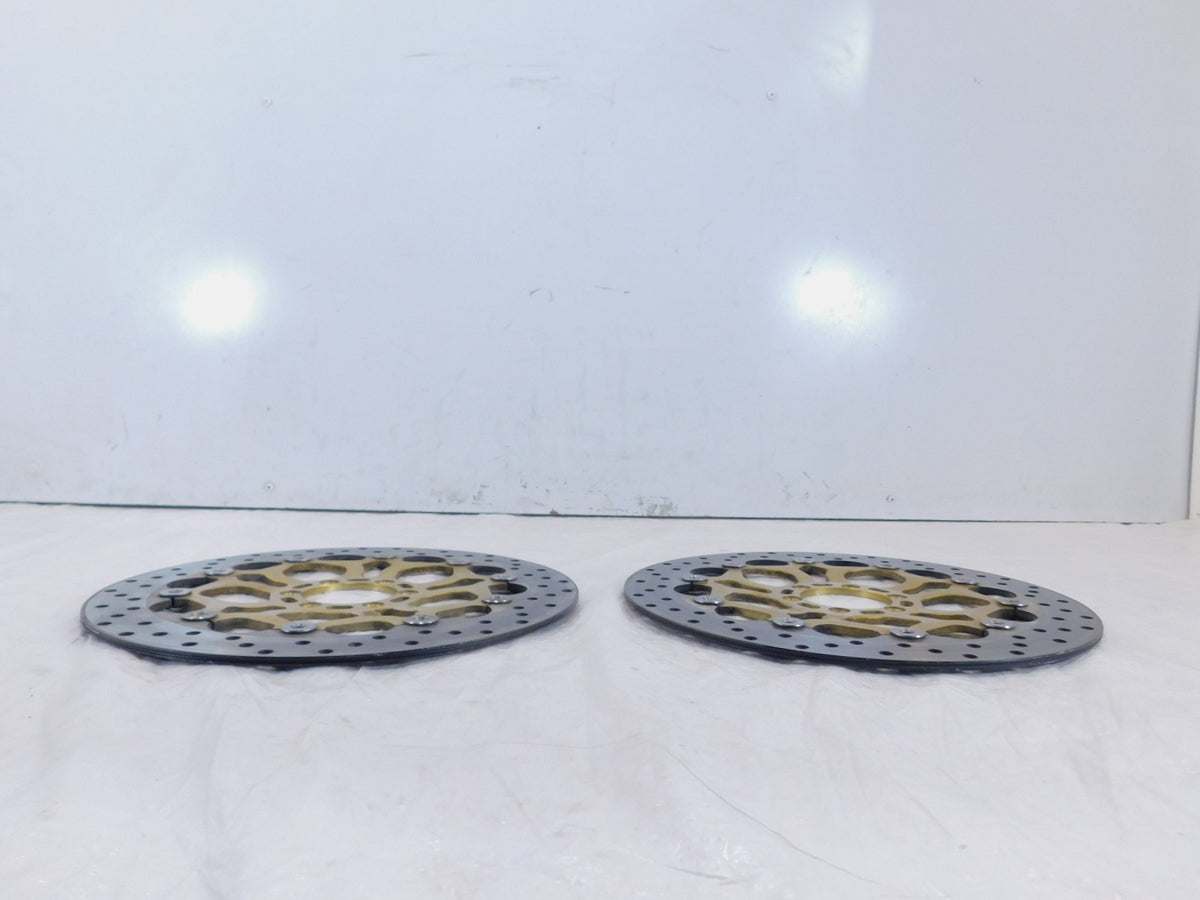 Pair Ducati Sport Touring ST4 S & Monster S4 S4R Front Wheel Brake Disc Rotors - C3 Cycle