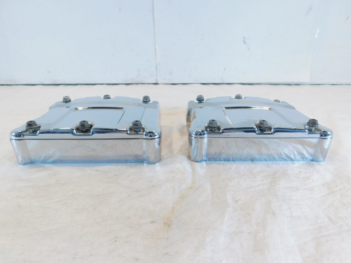 Harley Davidson Touring Dyna & Softail Chrome Cylinder Head Rocker Boxes - C3 Cycle