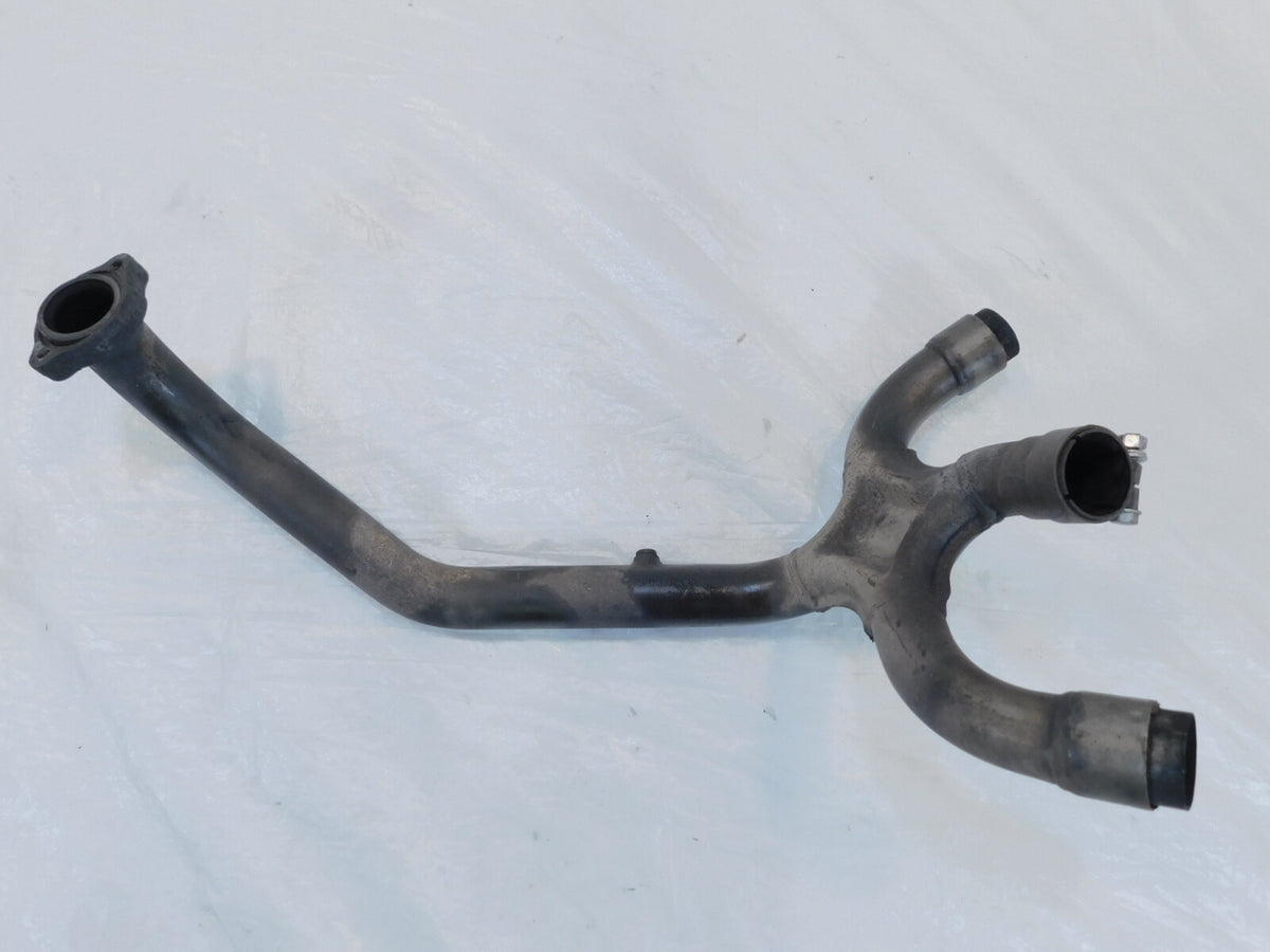 01-02 Ducati Monster 400 600 750 Horizontal Exhaust Manifold Header Pipes - Rash