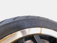 Piaggio Vespa Sprint 50 125 150 Black Spoked Front Wheel Rim w/ Tire 12x3 - C3 Cycle