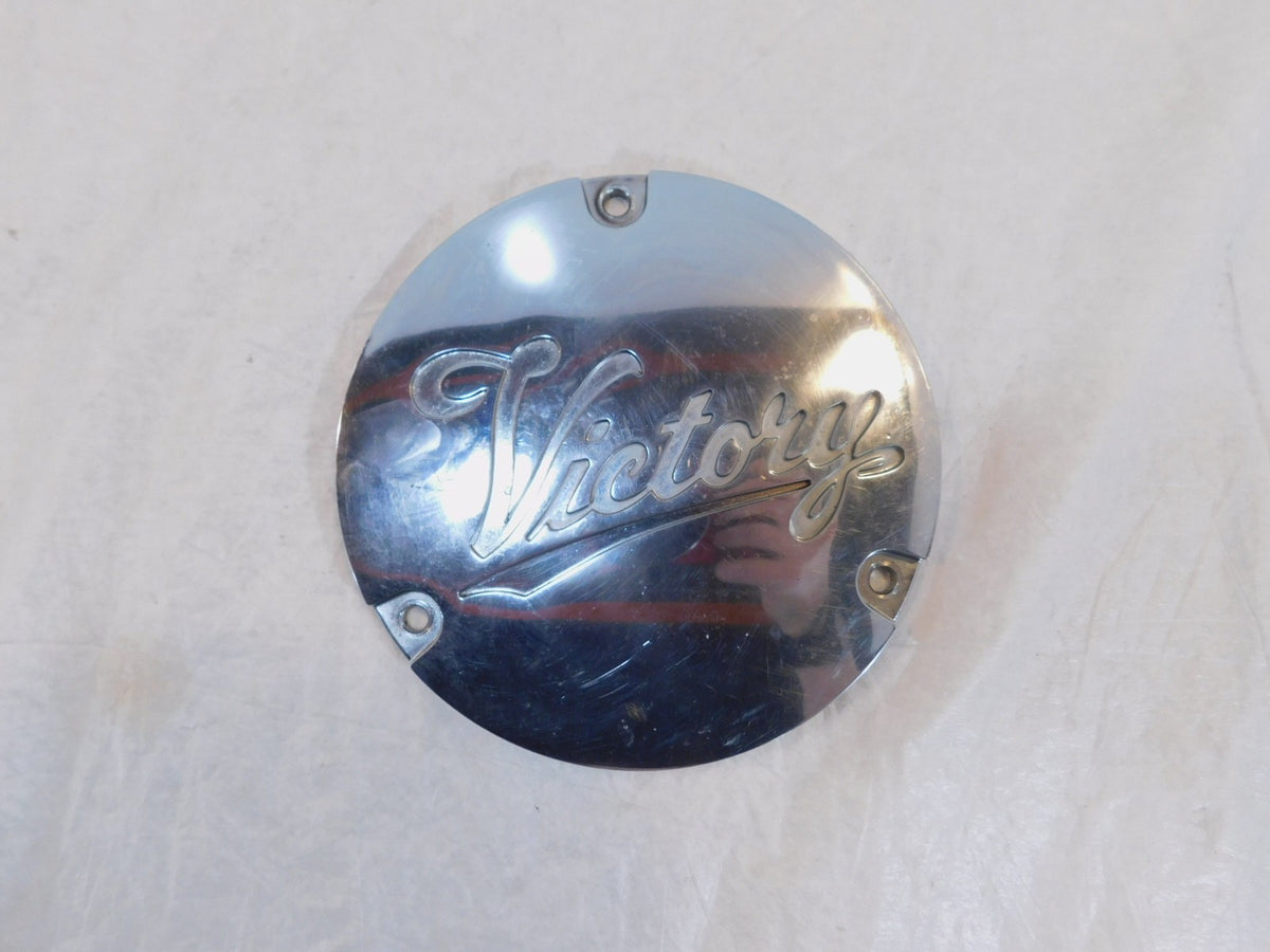 Victory Sport Deluxe Standard V92 Cruiser Chrome Left Engine Clutch Derby Cover - C3 Cycle