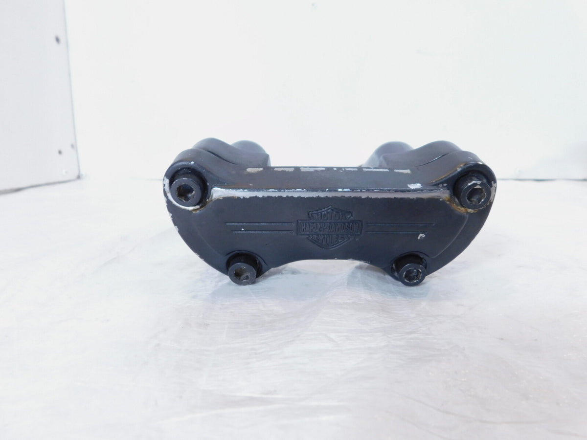 Harley Davidson Sportster 883 & 1200 Black Handlebar Riser Mount Bracket Clamps - C3 Cycle