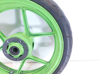 2005 & 2006 Kawasaki Ninja ZX6R ZX636 ZX6RR ZX600N Green Front Wheel Rim - bent - C3 Cycle