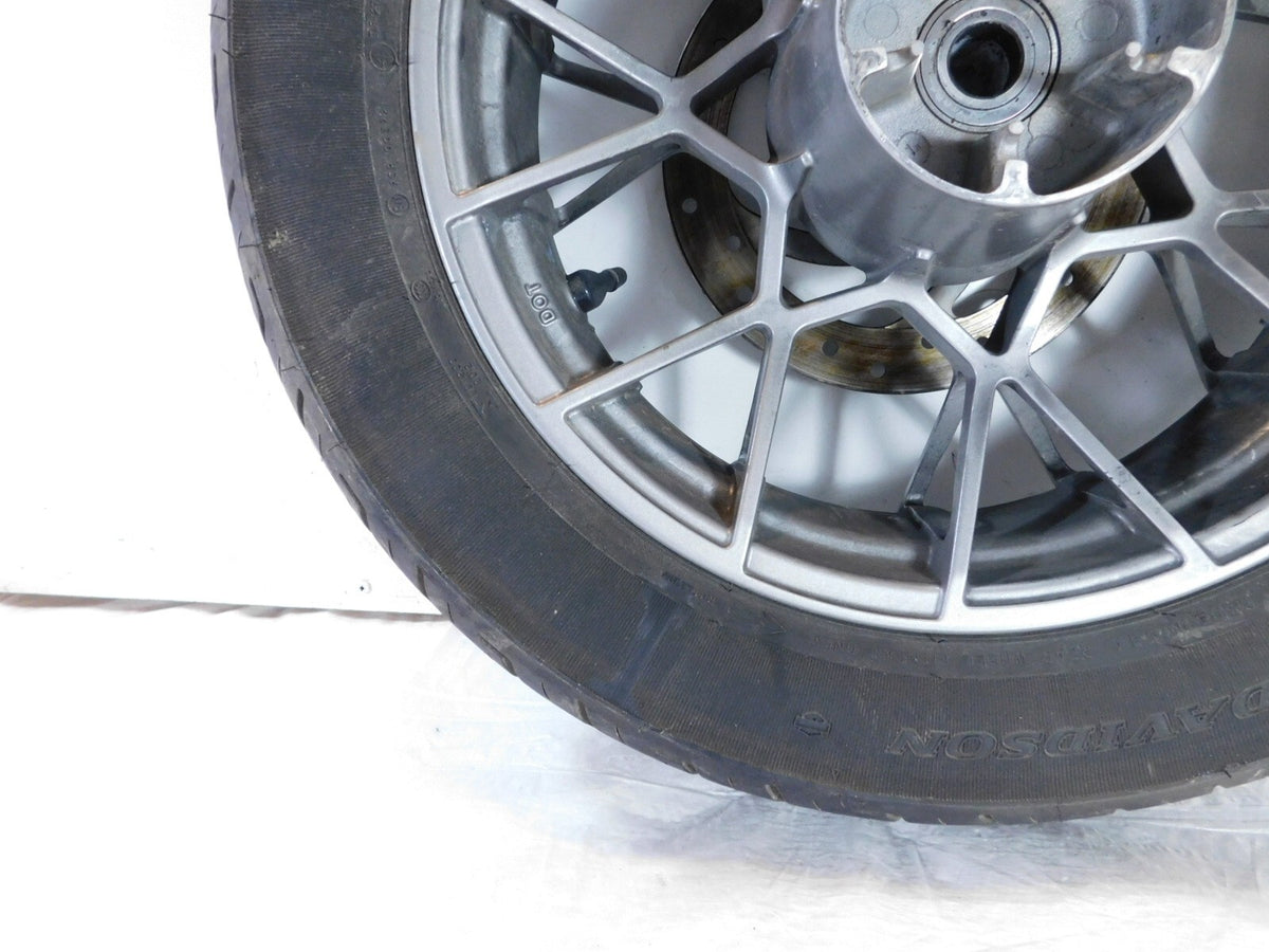 Harley Davidson Sportster Nightster RH975 Spoked Rear Wheel Rim & Tire - Bent - C3 Cycle