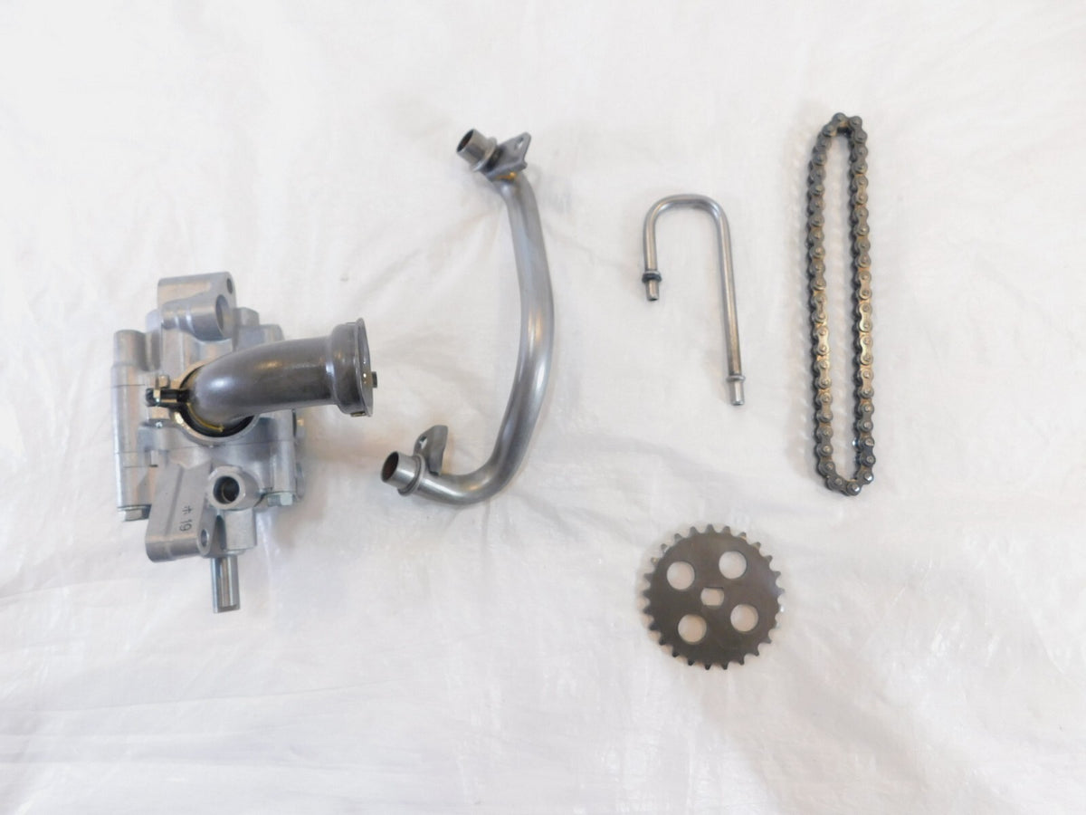 1995-2003 Honda VF750 VF750C Magna 750 Engine Motor Oil Pump Body Pipe & Chain - C3 Cycle