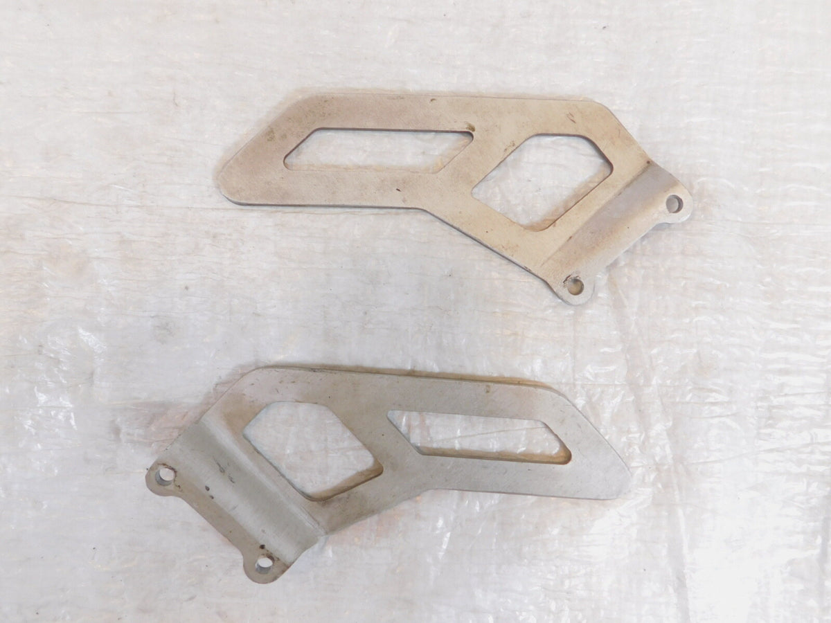 2000-2003 Aprilia SL1000 Falco Front Silver Left/Right Footrest Foot Heel Guards