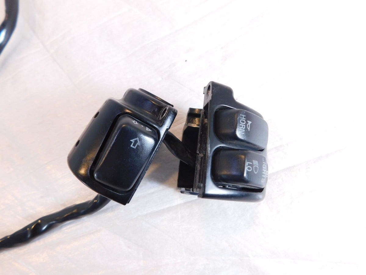 Harley Softail Dyna Sportster Left Handlebar Horn High Beam Turn Signal Switches - C3 Cycle