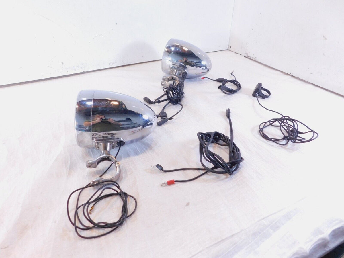 1988-1997 Yamaha Virago 750 XV750 Front Handlebar Clamp On Front Speakers Pair - C3 Cycle