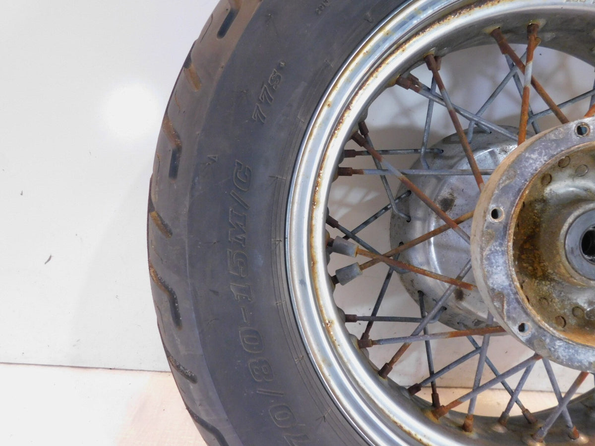 Yamaha V-Star 1100 XVS1100 Classic Custom Spoked Laced Rear Back Wheel Rim & Hub - C3 Cycle