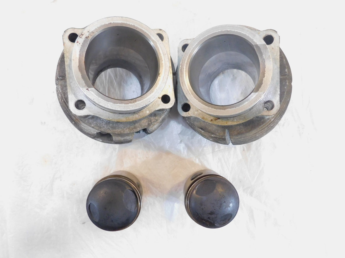 BMW Airhead R60 R60/5 Silver Engine Motor Cylinder Barrel Jugs w/ Pistons - C3 Cycle