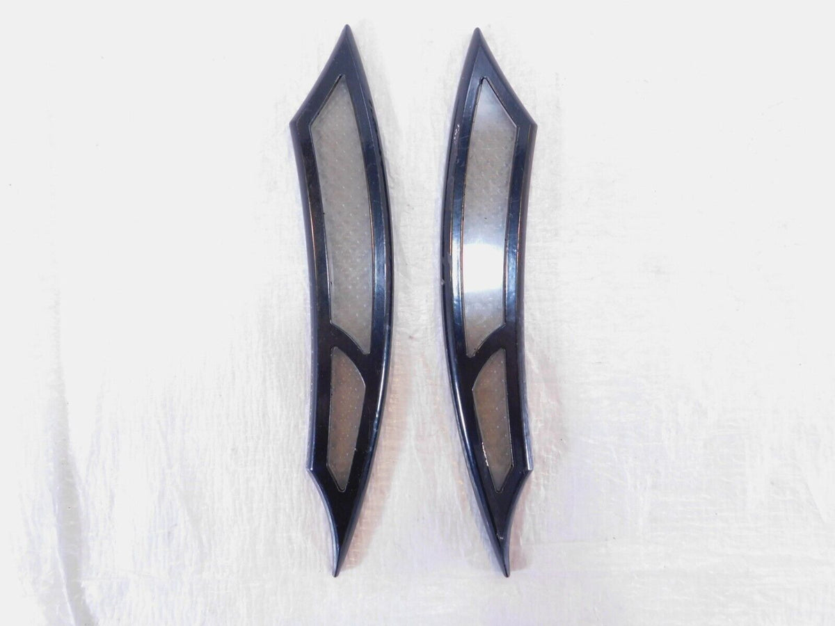 2009-2013 Harley Davidson Touring Street Glide Black Rear Fender Trim Strips - C3 Cycle