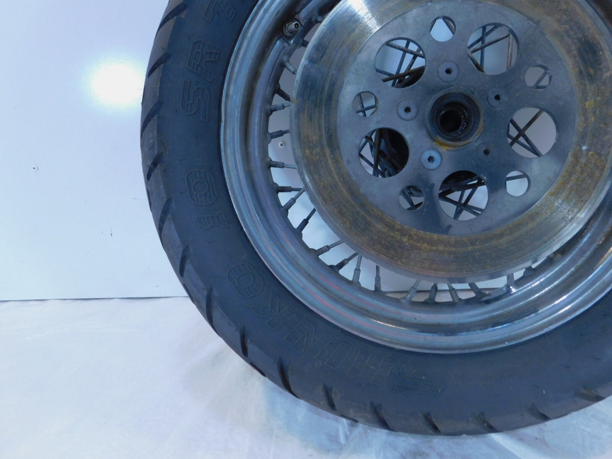 Harley Davidson Dyna Softail & Sportster 883 & 1200 Laced Rear Wheel Rim w/ Tire - C3 Cycle