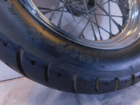 Harley Davidson Softail Heritage & Springer Black Spoked Rear Wheel Rim & Tire - C3 Cycle
