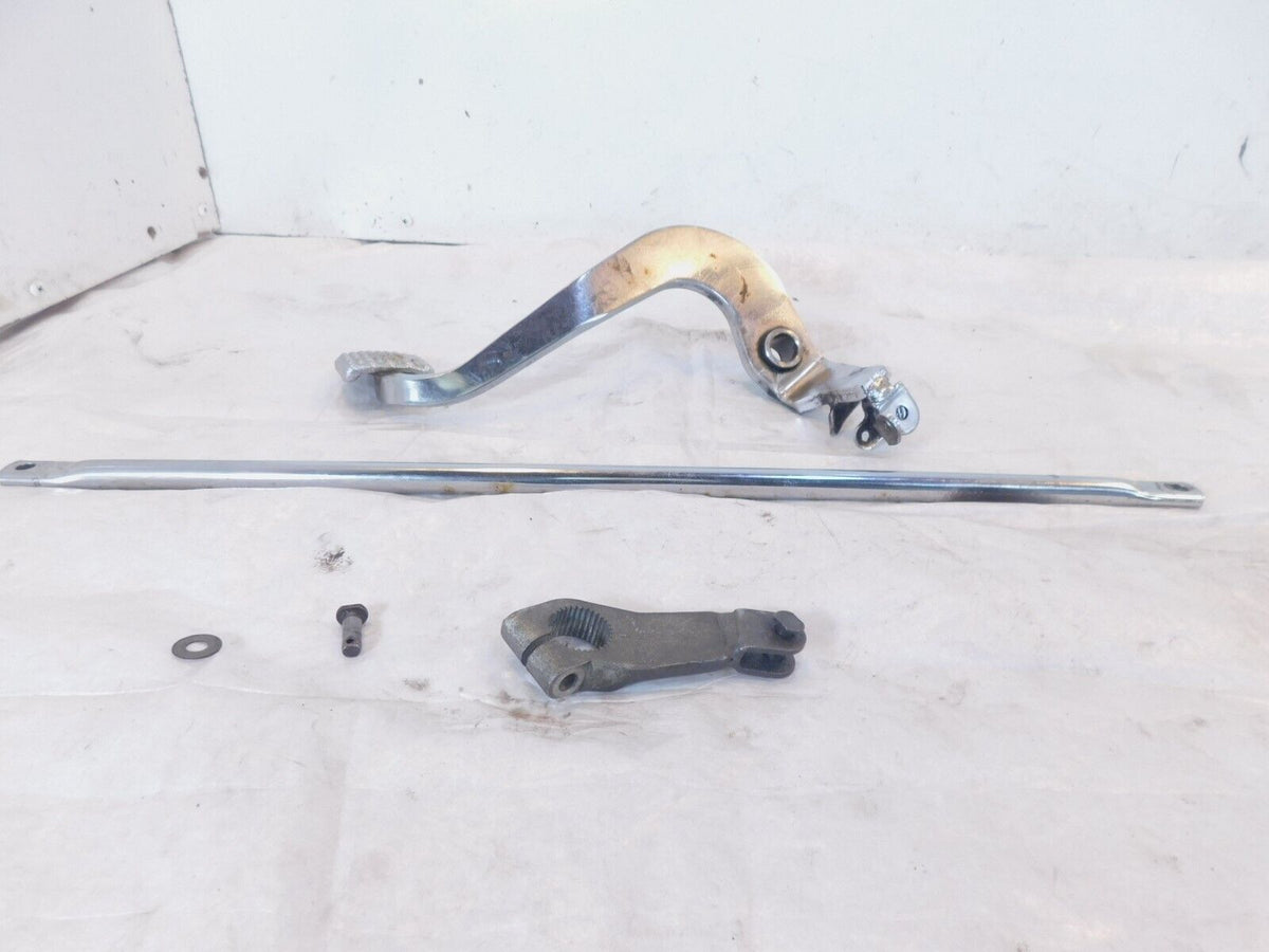 Yamaha V-Star XVS650 Midnight & Custom Chrome Right Foot Brake Pedal & Linkage