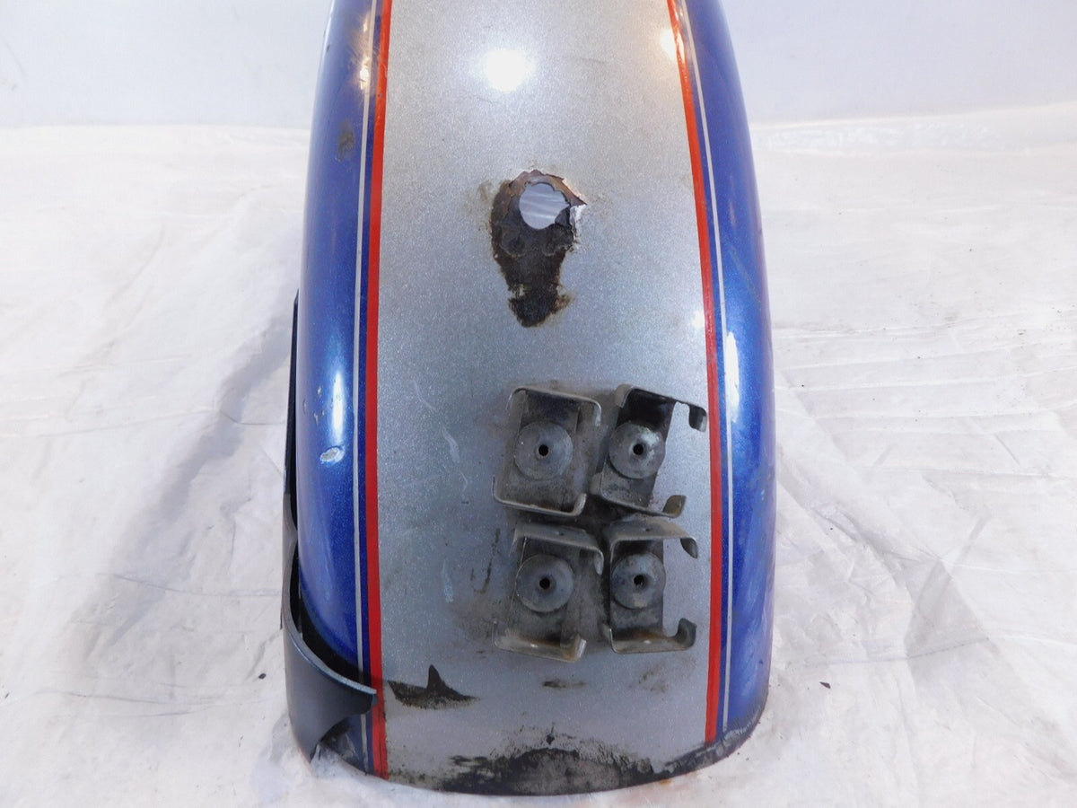 1981-1993 Harley Davidson Sportster 883 1100 1200 Silver Blue Rear Cover Fender - C3 Cycle
