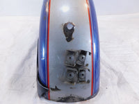 1981-1993 Harley Davidson Sportster 883 1100 1200 Silver Blue Rear Cover Fender - C3 Cycle