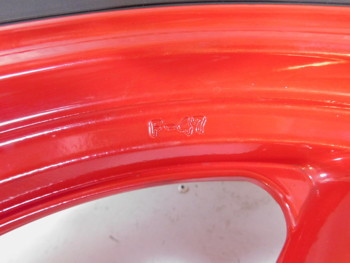 1993-1994 Yamaha FZR600R FZR600 FZR 600 Red Cast Front Wheel Rim & Hub w/ Tire - C3 Cycle