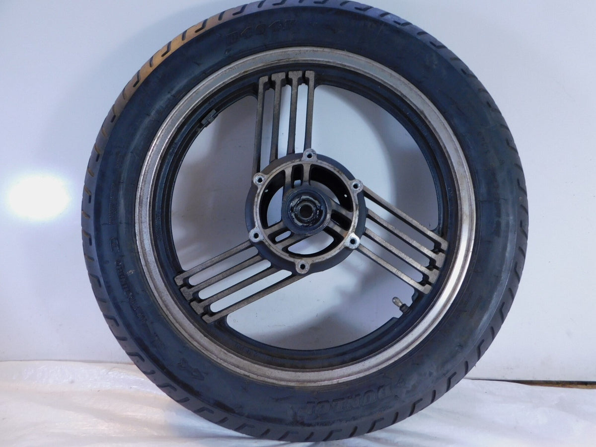 1983 83 Yamaha Venture Royale 1200 XVZ12 Front Black Cast Wheel Rim & Tire - C3 Cycle
