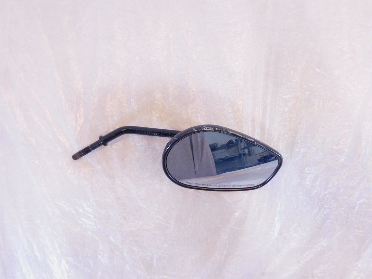 Harley Davidson FXR & Softail & Dyna & Sportster Black Right Rear View Mirror - C3 Cycle