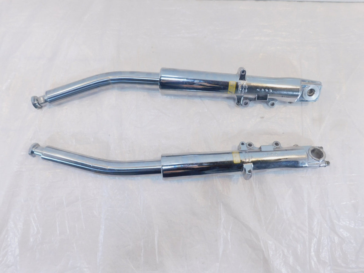 09-13 Harley Davidson Electra & Street Glide Chrome Front Fork Shocks - Bent - C3 Cycle