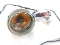 Harley Davidson Chrome Softail Dyna VRod Front Turn Signal Indicator w/ Bracket - C3 Cycle
