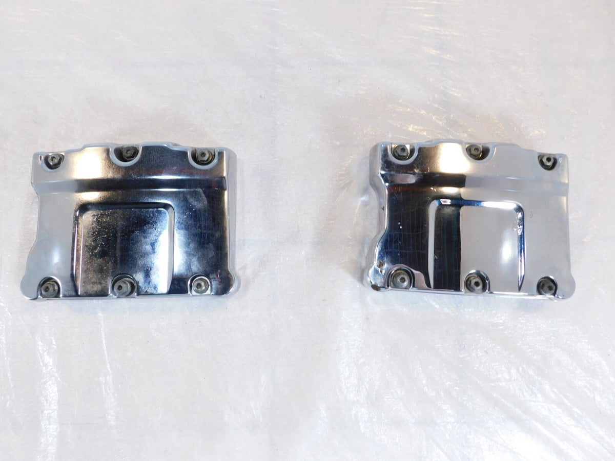 Harley Davidson Touring Dyna & Softail Chrome Cylinder Head Rocker Boxes