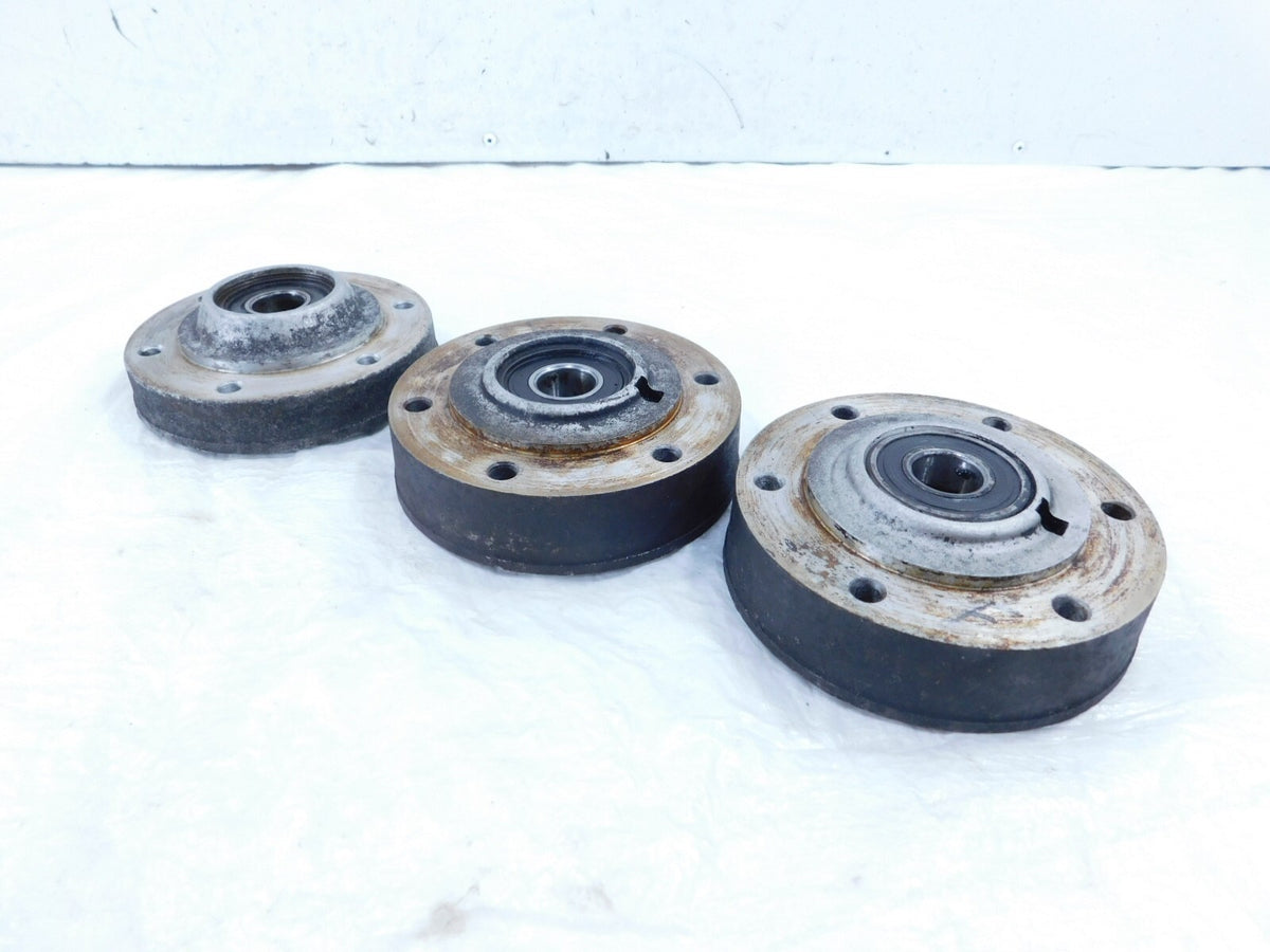 1976 76 Moto Guzzi Convert I V1000 Front/Rear Wheel Brake Rotor Hub Flanges - C3 Cycle