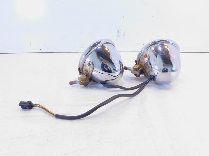 Harley Touring Road King Electra Glide Auxiliary Passing Fog Light Lamps -CUSTOM