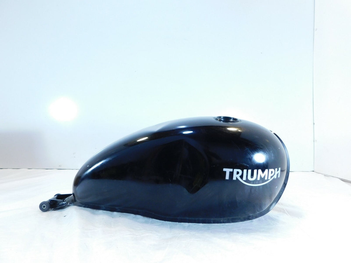 2019-2020 Triumph Street Twin 900 Black Gas Petrol Fuel Tank Reservoir - Dented - C3 Cycle