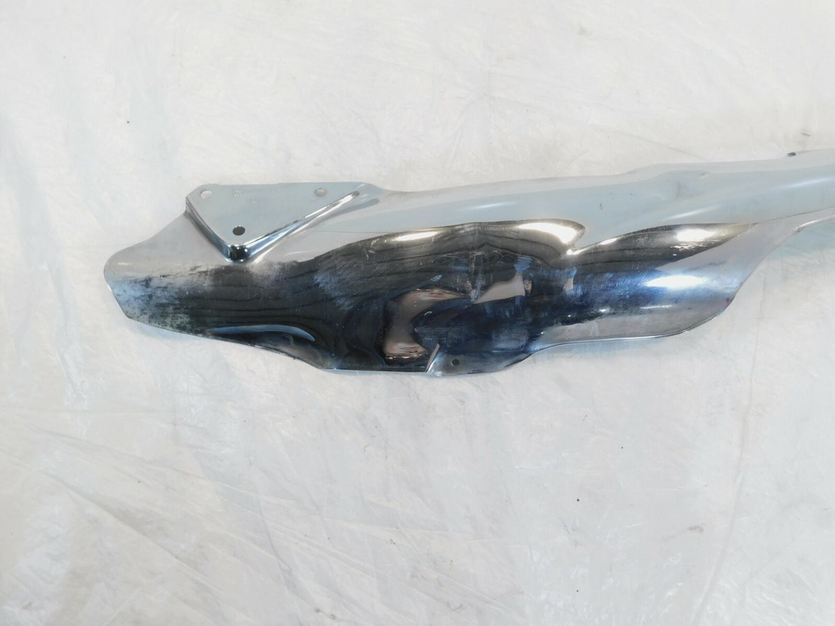 1997-2009 BMW K1200LT 1200 LT Chrome Exhaust Header Cover Heat Shield - Damage - C3 Cycle